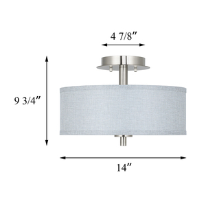 Mỹ Kho Miễn Phí Vận Chuyển E26 Vải Bán Flush Mặt Dây Chuyền Đèn Tối Giản LED Trần Hiện Đại Ánh Sáng Mặt Dây Chuyền Cho Khách Sạn Nhà Cửa Hàng - Product Image 5