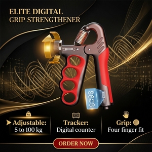 Fortalecedor de Agarre Ajustable para Manos, Agarrador de Cinco Dedos Antideslizante, Entrenador de Antebrazo y Muñeca, Ejercitador de Resistencia Portátil - Product Image 5