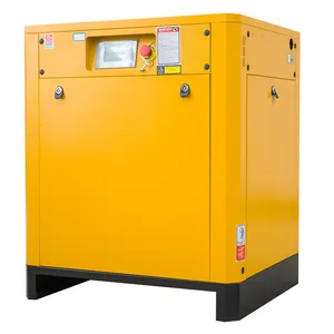 Energy saving and silent 11KW permanent magnet screw air compressor with a gas production capacity of 0.4~1.1 cubic meters/min
