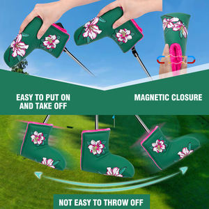 High Quality Golf Blade <b>Putter</b> <b>Head</b> <b>Cover</b> Magnetic Golf Club Headcovers Embroidery Custom Golf Headcover OEM - Product Image 2