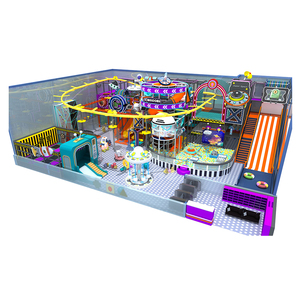 Équipement <span class=keywords><strong>de</strong></span> terrain <span class=keywords><strong>de</strong></span> jeux intérieur <span class=keywords><strong>de</strong></span> qualité commerciale, centre <span class=keywords><strong>de</strong></span> jeux pour enfants sur le thème <span class=keywords><strong>de</strong></span> l'espace avec trampoline, parcours <span class=keywords><strong>de</strong></span> cordes et toboggan en forme <span class=keywords><strong>de</strong></span> beignet - Product Image 4