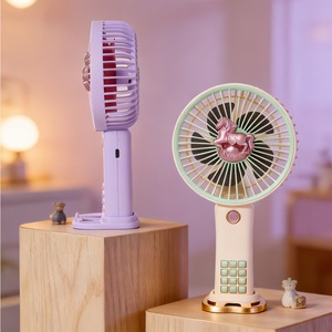 Mini Ventilador Portátil con Soporte, Recargable por USB, Motor de CC de 2W, Control por Botón, Ventilador de Escritorio Manos Libres para Estudiantes - Product Image 2