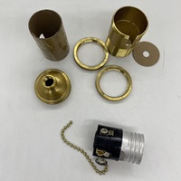 Support de lampe E27 en aluminium style vintage avec interrupteur à chaîne, pièces DIY pour luminaires suspendus, sur pied et de table