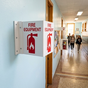 Plaque d'<span class=keywords><strong>avertissement</strong></span> personnalisée en PVC souple, imprimée UV, étanche, avec film réfléchissant de première qualité, épaisseur 2mm-5mm, pour signalisation de sécurité incendie - Product Image 6