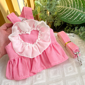 Pet Princess Denim Overall Dress <b>For</b> Dog <b>Cat</b> Small Medium Cute Style Spring Summer <b>Clothes</b> - Product Image 4