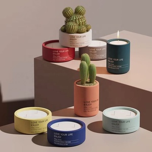 New Design Luxury Matte Color Scented <b>Candle</b> Holder 300g 10oz Empty Ceramic Jar Christmas <b>Candle</b> Holder - Product Image 4