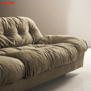 الايطالية الحديثة أريكة لغرفة المعيشة بلوري جلد 3 مقاعد أريكة أريكة ميلانو - Product Image 4