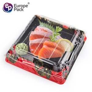 2020 nueva llegada llevar de plástico barato de marisco fresco paquete sushi bandeja - Product Image 3