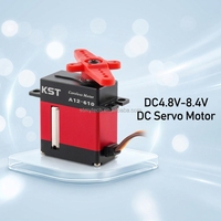 Moteur servo DC sans noyau en alliage d'aluminium JX KST A12-610 V8.0 9kg 0.10sec/60degrés à démarrage progressif pour aile de planeur