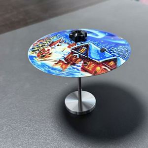 Cymbale de voiture portable d'intérieur, mini cymbale crash en métal faite à la main, 14x12CM, avec logo couleur personnalisé, pour la musique, vente en gros - Product Image 4