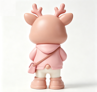 Figurine d'art de cerf personnalisée en PVC et ABS, statue de dessin animé, fabrication OEM en Chine, figurine personnalisée pour la vente en gros de produits de marque