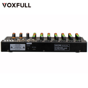 Voxfull MX8 8-Kanal Stereo-<span class=keywords><strong>Audio</strong></span>-Mischpult mit XLR/USB-Eingängen für DJ-Einsatz - Product Image 4