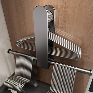 Séchoir mural pliable pour vêtements, pantalons et cravates – Solution de rangement pour cintres - Product Image 1