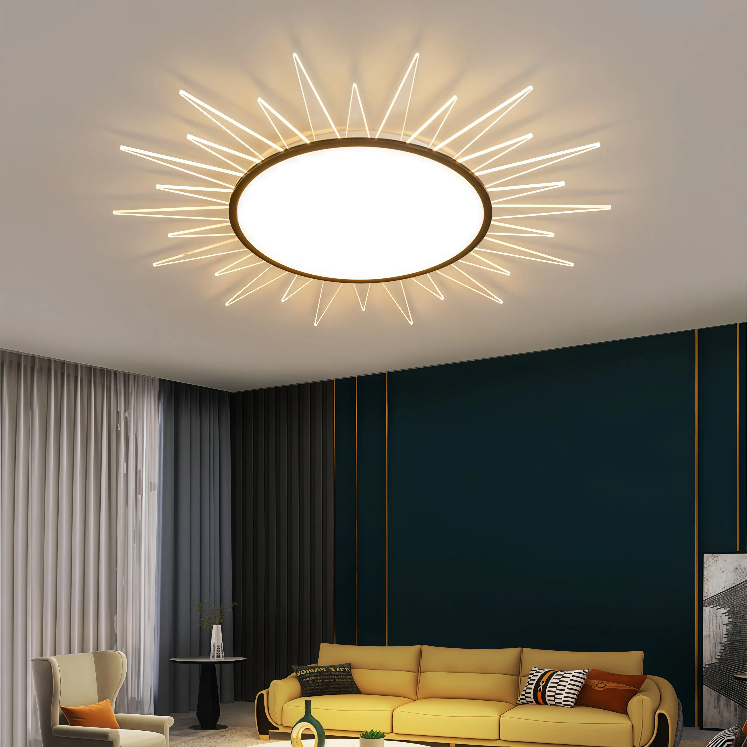 JYLIGHTING Modern LED Acrylic Ceiling Chandelier Lamp for Bedroom Indoor Luxury Lighting with AC Power