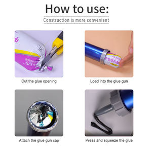 Scellant <span class=keywords><strong>pour</strong></span> verre Saucisse Structural Silicone Colle adhésive <span class=keywords><strong>pour</strong></span> métal Résistant à la chaleur Toit Surface solide Étagère <span class=keywords><strong>de</strong></span> <span class=keywords><strong>douche</strong></span> Scellant <span class=keywords><strong>pour</strong></span> rideau - Product Image 6