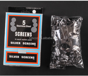 500 pièces de filtres métalliques épaissis de 20 mm en acier inoxydable pour tabac, écran de pipe à fumer en gaze - Product Image 4