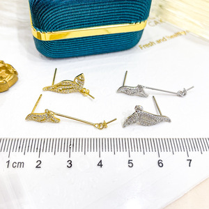 WENCHI S925 Argent DIY Accessoires Perles Plateau Vide pour Perles Plates 8-10mm Boucles d'Oreilles Papillon Bijoux Mode Modèle Goutte 11148 Fabriqué en Chine - Product Image 2