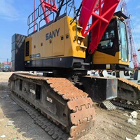 Grue sur chenilles d'occasion SANY SCC850A-6 de 85 tonnes avec flèche principale de 63,8 m, moteur Weichai, pour travaux de levage et construction de ponts
