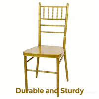 Chaises Chiavari en PP empilables de qualité commerciale de luxe pour événements et mariages, vente en gros