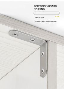 Thép không gỉ góc bên phải khung góc kết nối mã góc cho kệ gỗ tủ đồ nội thất nhiều ứng dụng - Product Image 6