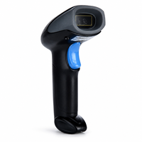 Lecteur de codes-barres HOIN avec capteur d'image CMOS 2D, charge micro USB, autonomie de 26 heures, vitesse de numérisation de 25 pouces/63 cm, pour la vente au détail