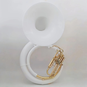 Vente directe transfrontalière du fabricant : <span class=keywords><strong>Sousa</strong></span> Wind Bass, grande trompette en plastique et acier, avec logo personnalisable - Product Image 3