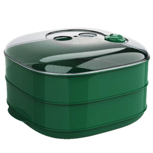 Plato para cocinar al vapor en microondas con tapa de vidrio, contenedor de alimentos multicapa para panecillos al vapor y mantou, uso doméstico - Product Image 5