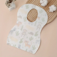 Tabliers jetables de bavoirs pour bébés d'enfants nouveau-nés non tissés à impression personnalisée