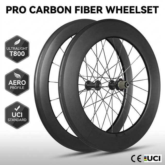 Professional 50mm Depth Carbon Road Wheelset 700c Disc Brake Tubeless Ready Wheel for Road Cycling OEM
