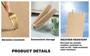 Alfombra de suelo interior/exterior con estampado de <span class=keywords><strong>acuarela</strong></span> de tulipán, alfombra reutilizable antideslizante personalizada para decoración del hogar, felpudo, alfombra, puerta de lino hecha a máquina - Product Image 5