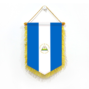 Mini 20x30cm Pennant Car Flags Nicaragua Wall Decor Display Accessories <b>Small</b> Ornaments for Hanging - Product Image 1