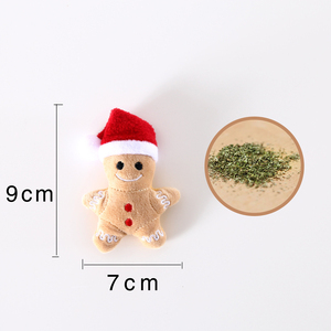 Navidad hombre mascota <span class=keywords><strong>Catnip</strong></span> cachorros de peluche juguetes para perros gatos Kit juguetes suaves para limpiar los dientes juego de juguetes de Navidad - Product Image 3