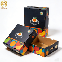 Cajas de Cartón Corrugado Reciclables para Frutas y Verduras, Transpirables, de 3/5 Capas, para Conservación de Frescura, con Logotipo Personalizado, Exportación al por Mayor