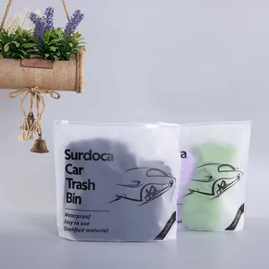 Plastic Bags Ziplock Packaging Biodegradable Custom Logo Printing PVC Slider Zip Pouch Swimwear Clothing Frosted Ziplock Plastic Zipper Bag For Package