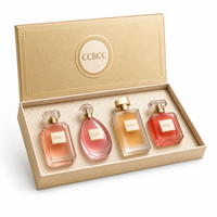 Ensemble de 4 mini-parfums, parfums multi-fragrances longue durée, coffret cadeau de luxe pour les voyages