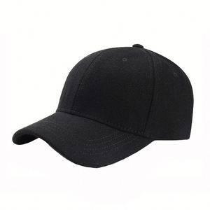 Casquette de sport unisexe en laine d'hiver avec logo personnalisé, casquette de baseball épaisse et chaude pour homme, couleur unie, anti-froid, casquettes de sport pour femme - Product Image 2