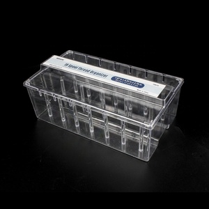 Boîte <span class=keywords><strong>de</strong></span> rangement en plastique transparent, empilable, 21 bobines, <span class=keywords><strong>fil</strong></span> à coudre, artisanat, idée, conteneur, 29515 - Product Image 5