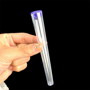 16*112mm konik şekli şeffaf plastik Pop Top tüp ile itme fiş çocuk dayanıklı konileri su geçirmez plastik koni tüp - Product Image 3