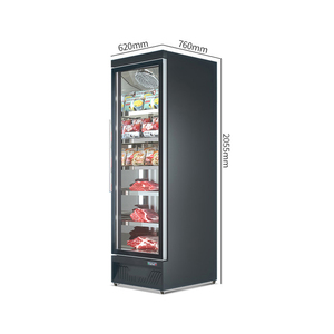 Congélateur vertical commercial de haute qualité pour magasin de proximité, congélateur vitrine à trois portes en verre pour glace, haute qualité - Product Image 4