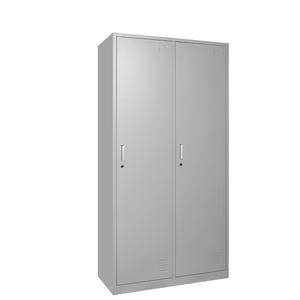 Armoire de rangement métallique moderne à 2 portes verrouillables pour école, bureau, chambre, hôtel, salle de sport, atelier - Product Image 1