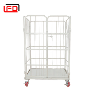 Siêu thị lồng cuộn với tay áo có thể tháo rời | Xe đẩy 4 mặt có thể gập lại cho lồng lưu trữ mật độ cao - Product Image 6