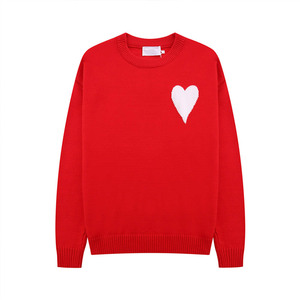 Pull-over d'hiver pour femme Aming de haute qualité, col rond, motif cœur élégant, streetwear avec logo sur le devant - Product Image 4