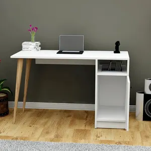 Custom comodo multi-funzionale semplice e moderno casa ufficio in metallo gambe da scrivania in legno scrivania da lavoro computer con cassettiera