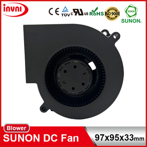 SUNON <b>12V</b> DC Brushless Centrifugal <b>Fan</b> with Plastic Blades 2 Ball Bearing & Automatic Restart-97*95*33mm (PF97331BX-B000-S99) - Product Image 2