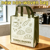 Hete Aanbieding Op Maat Gemaakt Logo Ecologisch Vriendelijke Non-Woven Tas Herbruikbare Waterdichte Tote Bag Boodschappentas voor Promotie Reclame