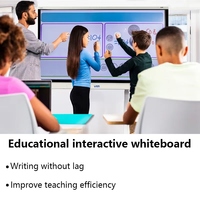 Tableau blanc interactif intelligent VSTI 65 pouces Android LED 4K UHD Quad-core 20 points, pour salle de classe et bureau, TV multi-touch