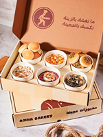 Maßgefertigte Halal Shawarma Verpackung für Takeaway, Hähnchen-Pommes-Mandi-Biryani-Reis-Box mit Trennwand, Einweg-Papier-Lebensmittelbehälter
