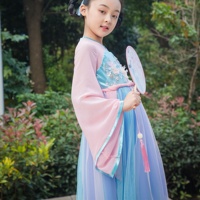 Fille Chinoise Hanfu Printemps et Automne Confucianiste Costume Chinese Wind Princess Performance Costume