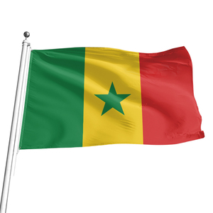 Drapeaux du Sénégal en Tissu Polyester Premium 90x150cm (3x5FT) – Couleurs Vives – Personnalisé pour l'Industrie <span class=keywords><strong>Automobile</strong></span> <span class=keywords><strong>et</strong></span> des Assurances – Meilleur Prix en Gros - Product Image 2