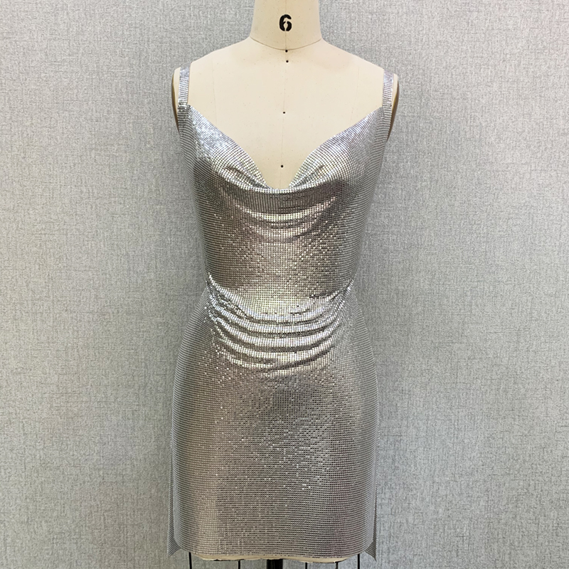 sachin and babi light blue dress ALLURE SPARKLE BACKLESS MINI DRESS – Aclosy main image 1